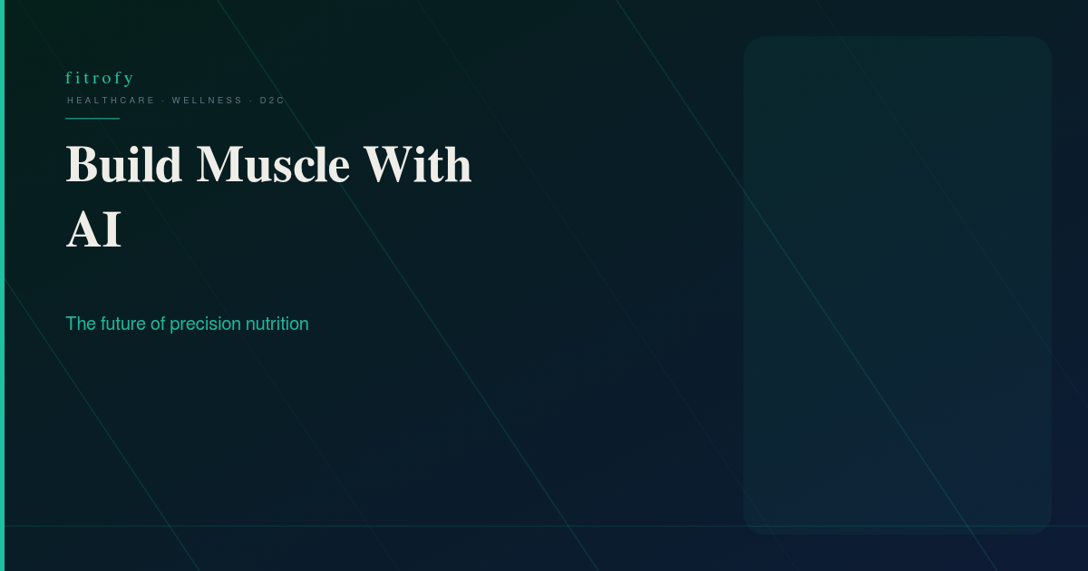 AI-Powered Protein Tracking: The Future of Muscle Building