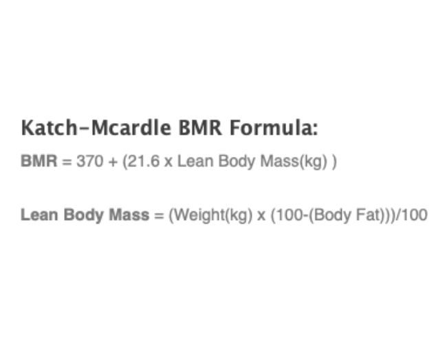 Katch-McArdle equation